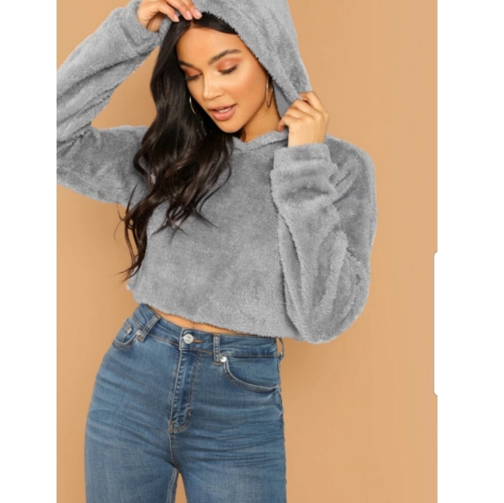 🍂 Crop Teddy Hoodie 🍂